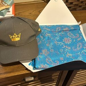 Men’s hat and ladies scarf from AMA waterways recent cruise